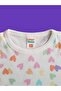 Long-Sleeved Patterned Kids Pajama Set #printedkidspajamas #laundrygarden #heartpatternedpajamas - 6