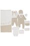 Jakarli Interlock Zibin Set 10 Pieces (Baby King/25) Beige
