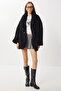 Oversized Faux Fur Coat Lvw0008 Black - 3