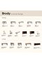 Brody Marble Dining Server - Elegant Beige & Dark Walnut Cabinet for Dining Room Storage - 4