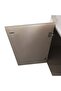 AlLayal Marble Top Buffet Cabinet, Elegant Brown & Brushed Gold, 180x45x80cm, Durable Melamine & MDF - 4