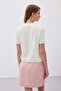 Bearded Short Sleeve Knitwear - Ecru - 8