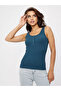 27063 Women's Cotton Ribbed Knit Corded Fabric Stretchy Comfortable, Front Placketed Thick Strap Knitted Tank Top Crop Outerwear