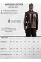 Maroquin Leather Foden Men's Brown Leather Coat - 7