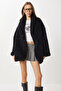 Oversized Faux Fur Coat Lvw0008 Black - 2