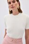 Bearded Short Sleeve Knitwear - Ecru - 5