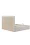 Lintell 180x200 King Bed with Hydraulic Underbed Storage - Cream Upholstered Fabric, Engineered Wood - 5