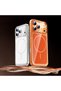 iPhone 17 Pro Compatible Case Transparent Lugano Cover with Camera Control Button - Orange - T39563 - 8