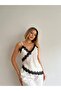 Stylish Blouse with Lace Detail Straps - 2