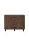 Basel Sideboard with 4 Drawers & 2 Doors - Columbia Walnut, Engineered Wood, 120x40x92cm