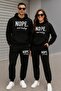 Dear Lover Combination'Nope Not Today' Printed Tracksuit Set (2 Sets of 4 Pieces) Oversized Tracksuit