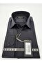 Regular Black Plain Men's Shirt Stretch Fabric Stretch Fabric Ar052012-24