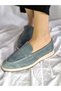 Genuine Leather Women's Blue Suede Shoes |   Elegant Design That Brings Elegance and Comfort Together - 3