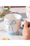 كوب سيراميك بتصميم فيونكة بألوان الباستيل - 2