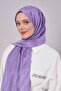 Purple knit pattern jacquard shawl - 2