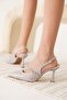 Drey Silver Women's Heeled Shoes - 6