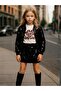 Girl's Cotton Design Sequin Shorts Skirt
