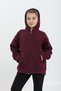 100% Organic Cotton Girls' Sweatshirt Cardigan with 3-Layer Fleece, Hood, Zipper, and Kangaroo Pocket - 7