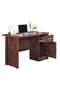 Jupiter Office Desk - Oak Finish, Engineered Wood, 2-Year Warranty, Spacious Drawer & Cabinet - 2