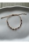 Minimal Phosphosiderite Stone Adjustable Rope Bracelet & Anklet Handmade - 3