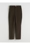 Narrow Fit Velvet Women's Trousers - 5