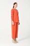 Hatunatila Hera Fabric Front and Sleeves Authentic Embroidered Tassel Double Suit 7665 Orange - 2