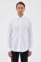 Knitted 100% Mercerized Cotton Comfort Fit White Men's Shirt - 2