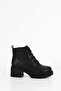 Jvl 589 Lace-Up Mid-Heel Short Boots