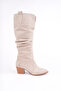 Cng-401 Thick Heel Bellows Long Boots - 3