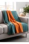 Blanket Double-Sided Double Color Fleece Blanket - Tv Blanket (Size 180X220) - 2200 Grams 9 Colors - 4