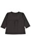 6-18 Months Girl's Single Top with Front Piece - Gray 6-9 Months