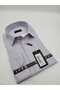 Regularfit Lilac Striped Men's Shirt Stretch Fabric Flexible Fabric 042069-09 - 3