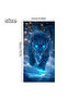 Car Door Pole Covering Foil Sticker Snow Leopard 25X50 cm - 3