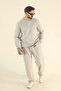 Men's Winter Cotton Tracksuit Set Sweatshirt Baggy - Regular Crew Neck - 3