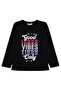 Civil Girls' Good Vibes Only Printed Sweatshirt |   Lycra Single Jersey |   School Nursery and Daily Use - Black