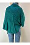 Knitwear Pompom Patterned Soft Women's Poncho - 3