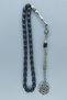 Natural Stone Hematite Barley Model Prayer Beads, 33 Grain Silver Color Kazaz Model Tassel Prayer Beads, Gift Boxed - 9