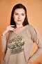 Women's Brown Pajama Set 28035 - 2