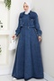 Jacket Dress Jeans Two-Piece Set 1642 - Blue - 4