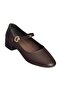 V250660809 Brown Thick Low Heeled Women's Shoes - 4