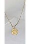 Stainless Steel Chain Shaman Motif Medallion Necklace - 2
