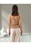 Women's Regular Fit Zero Sleeve U Neck Halter Detail Cotton Blouse - 3