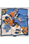 Contrast Floral, Sun Protection, Windproof, Double Sided Printed , Scarf, Scarf 70X70 - 4