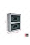 MCB Distribution Box - 24-Way IP65 Waterproof Circuit Breaker Box with Transparent ABS Cover - 3
