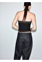 Shiny Halter Neck Blouse - 4
