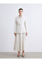 Esvab • Modern & Distinctive Textured Flared Skirt with Zipper at the Waist - 3