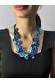 Seashell Blue Women's Necklace 24 cm