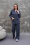 Women's Waist Drawstring Pocket Detailed Zippered Modal Two-Piece Set