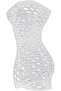 Silicone Fishnet Lingerie (White) - 2