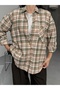 Women's Relaxed Plaid Melton Shirt - 2
